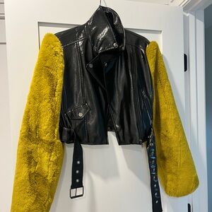 Stylish Black and Yellow Jacket